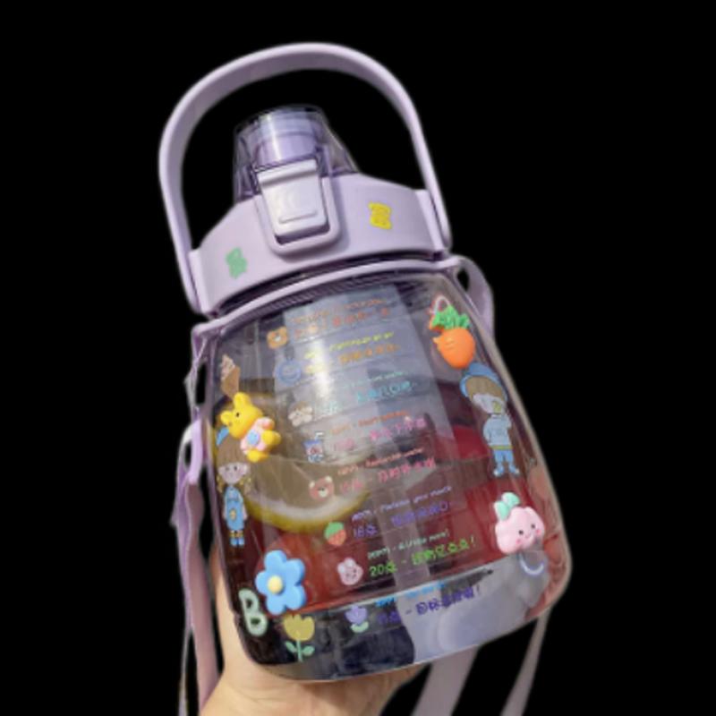 Student Big Belly Straw Water Bottle