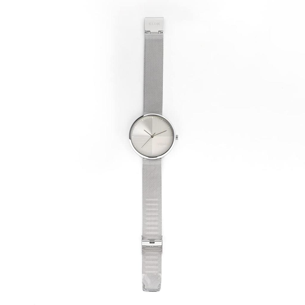 Silver Popular Brand Stylish Unisex KLON Fourth Dimension 33mm Women's Women's -SILVER MESH-