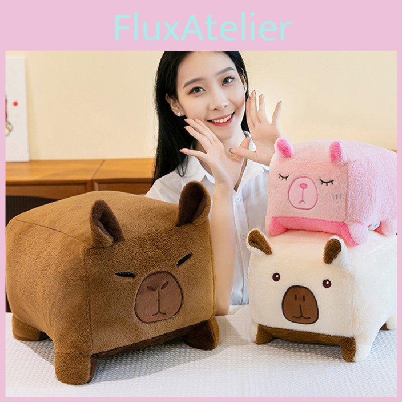 Soft Adorable Capybara Plush Toy In Brown Pink Beige Perfect For Cuddling