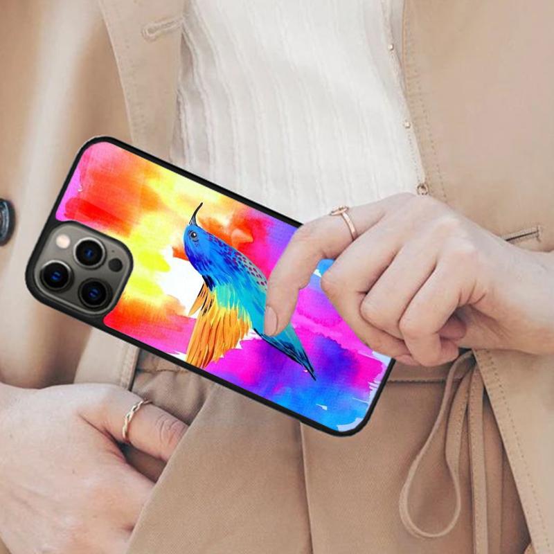 Bunte Vogel-Magnet-Handyhülle Für APPLE iPhone 17 Air 16 14 13 12 Pro Max 15 Plus Kabelloses Laden Mit MagSafe Abdeckung