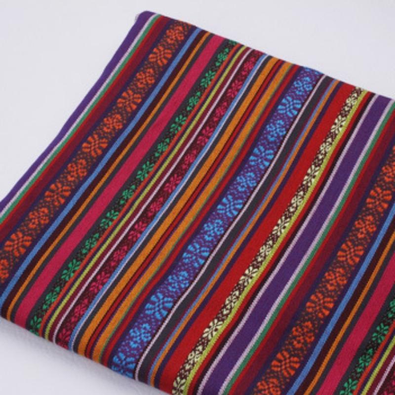 100x148cm Linen Fabric Thicken Ethnic Fabric Printed Canvas Cloth Diy Handmade Sewing Patchwork Decoration 100% Polyester