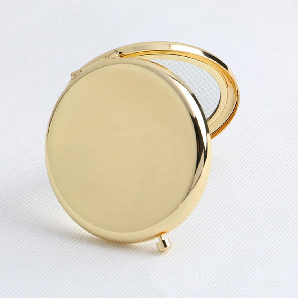 Personalized Customized Metal Folding Portable Makeup Mirror, Customized Makeup Mirror With Text And Pictures