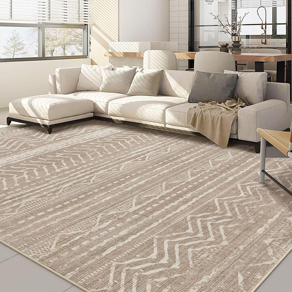 Bohemian Carpet Moroccan Farmhouse Neutral Wind Anti Pollution Indoor Rug Home Bedroom Dining Table Office Room Decoration Mat