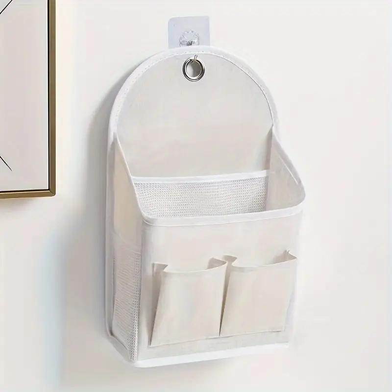 Wall Mounted Storage Bag, Hanging Storage Bag with Side Pocket, Home Organizer for Bedroom, Living Room, Office, Dormitory