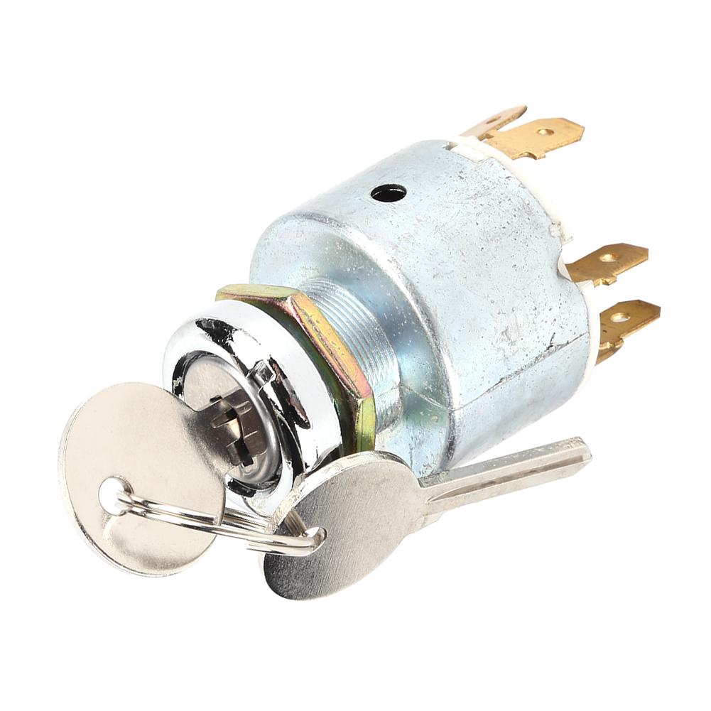 12V Zündschalter mit 2 Schlüsseln Universelles Zubehör für Boot Auto Rasenmäher