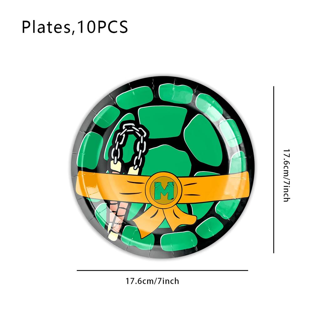 Cartoon Turtles Birthday Party Decoration Favors Cups Plates Stickers Bunting Flag Balloons For Kids Favors Baby Shower Supplies