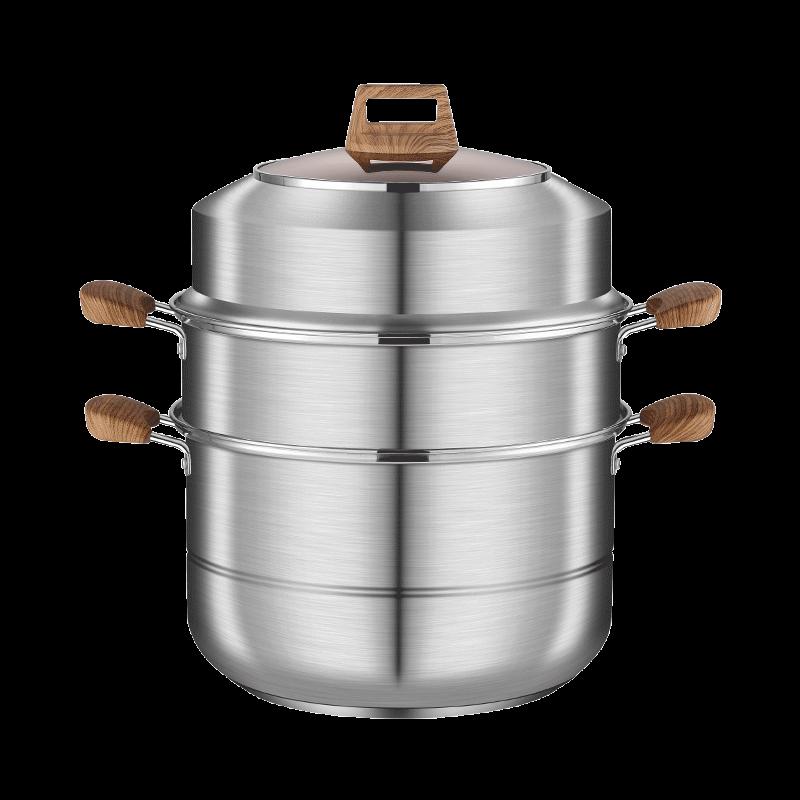 Shangheng 28cm 3-Tier 304 Stainless Steel Steamer