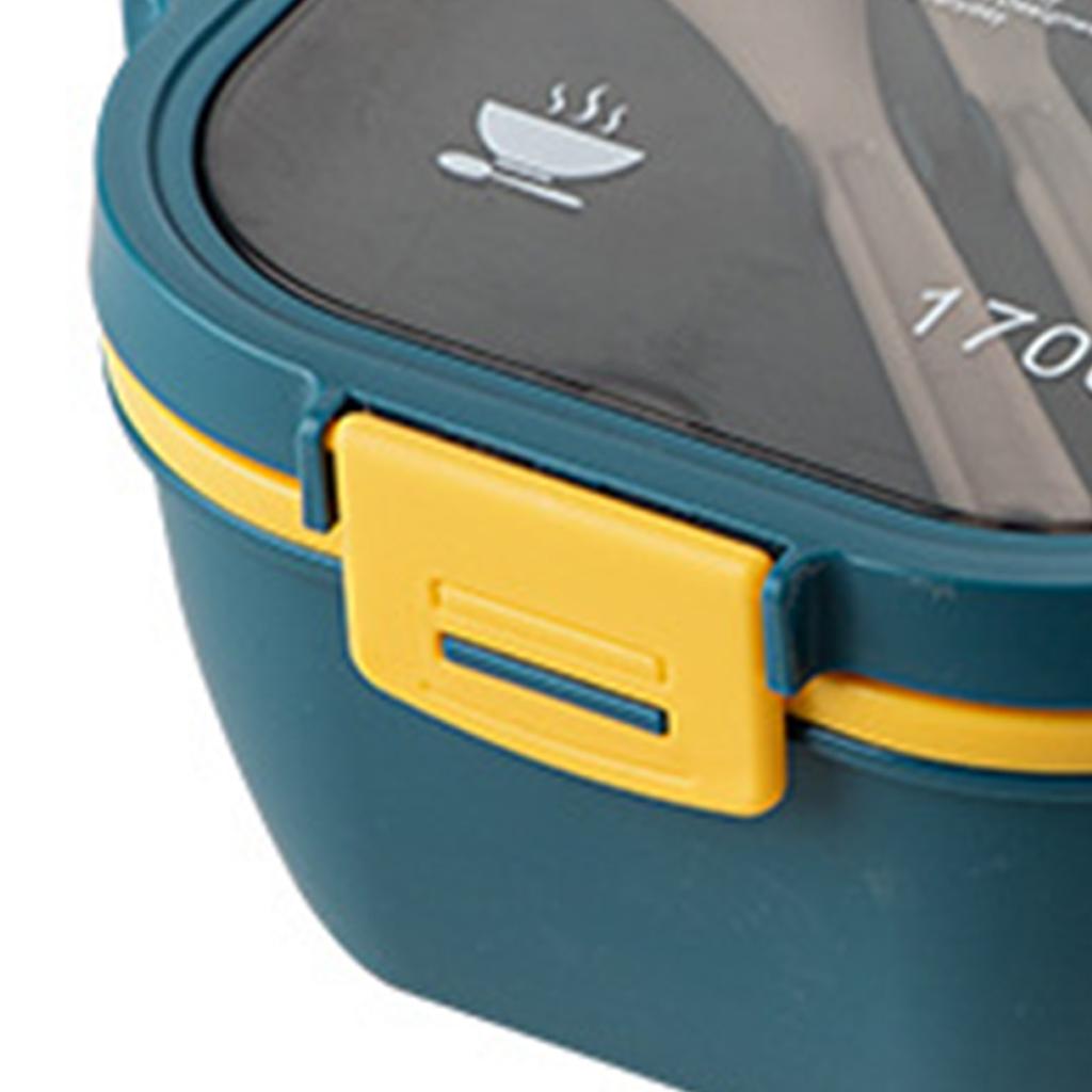 2 Schicht Plastik Salat Lunchbox Mikrowellengeeignet Salat Lunchbehälter Tragbar Obst Fettreduzierend