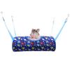 Small Animal Tunnel Hammock House Playtube Tunnel Toy Hamster Cage Hanging Tunnel Hideout Bedding Habitat for Chipmunk
