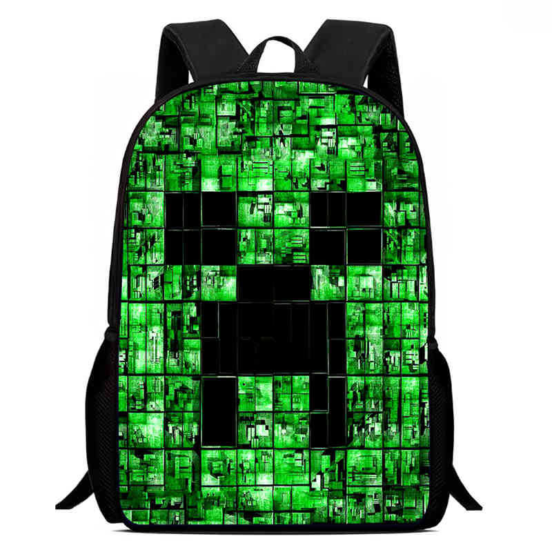 Minecraft Printed Backpack Children'S Elementary School Bag
