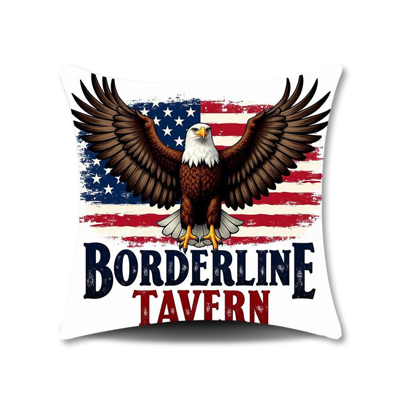 Independence Day Pillow Cover Home Sofa Bedroom Bedside Cushion Pillow Cover Flag Independence Day Series Pillow