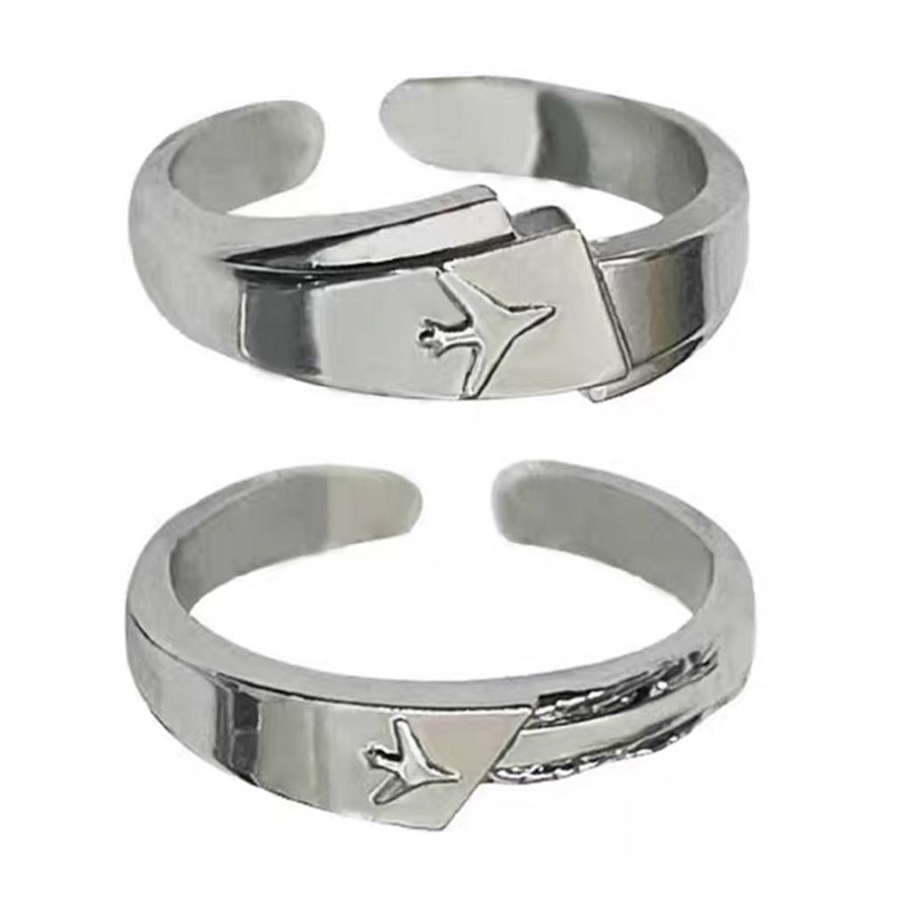 Stylish Unusual Rings Fashion Rings Couple Opening Rings Alloy Texture Suitable for Casual and Formal Occasions