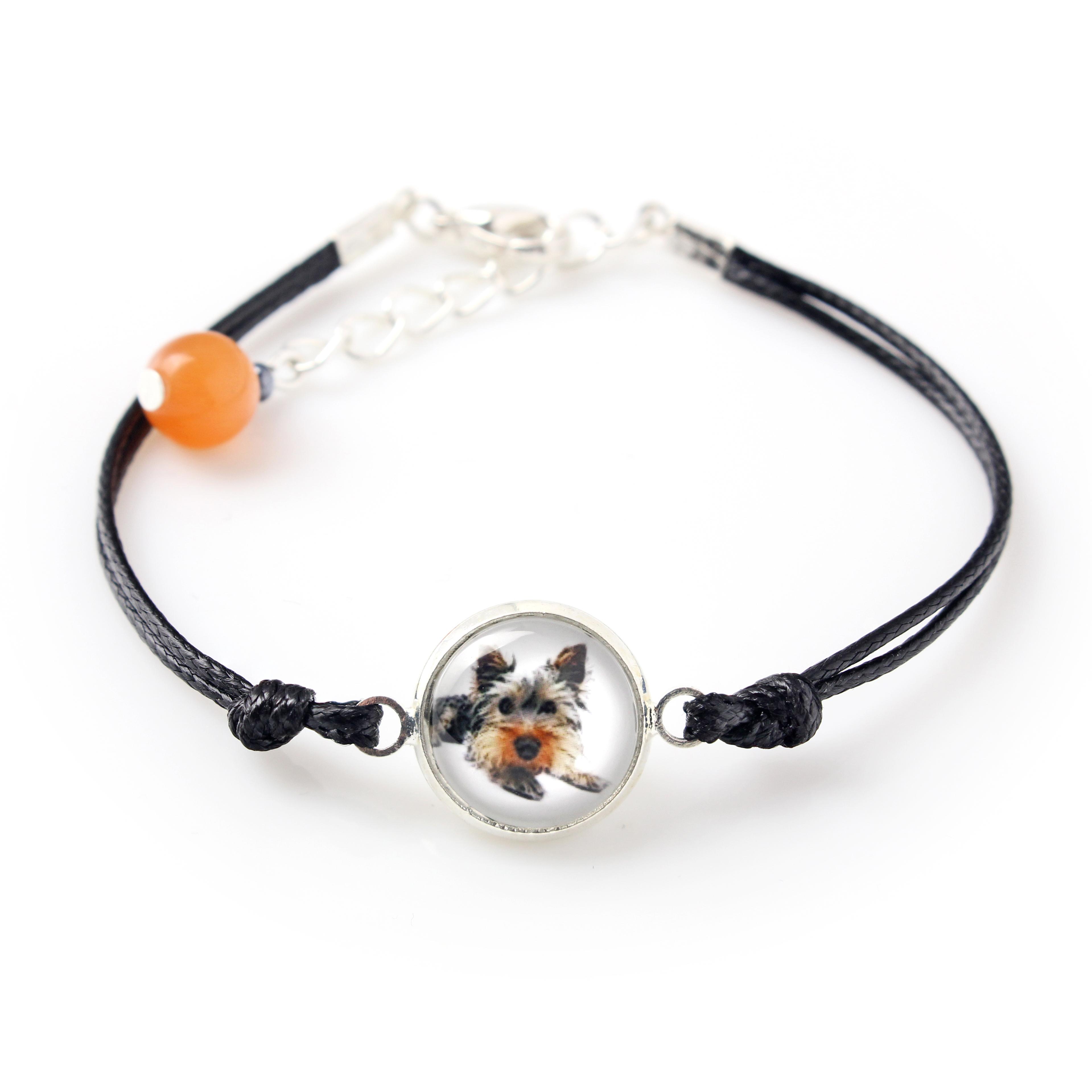 

Yorkshire Terrier, Yorkie - bracelet with your photo handmade, unique jewelry from the Art-Dog brand срібний