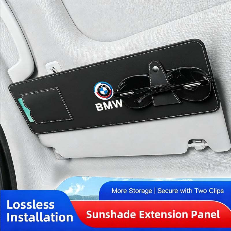 Car Stickers Car Decal Car Sun Visor Extension Panel For BMW F30 G30 G20 G05 Anti-glare UV Sun Shield Card Holder Glasses Holder rldf93
