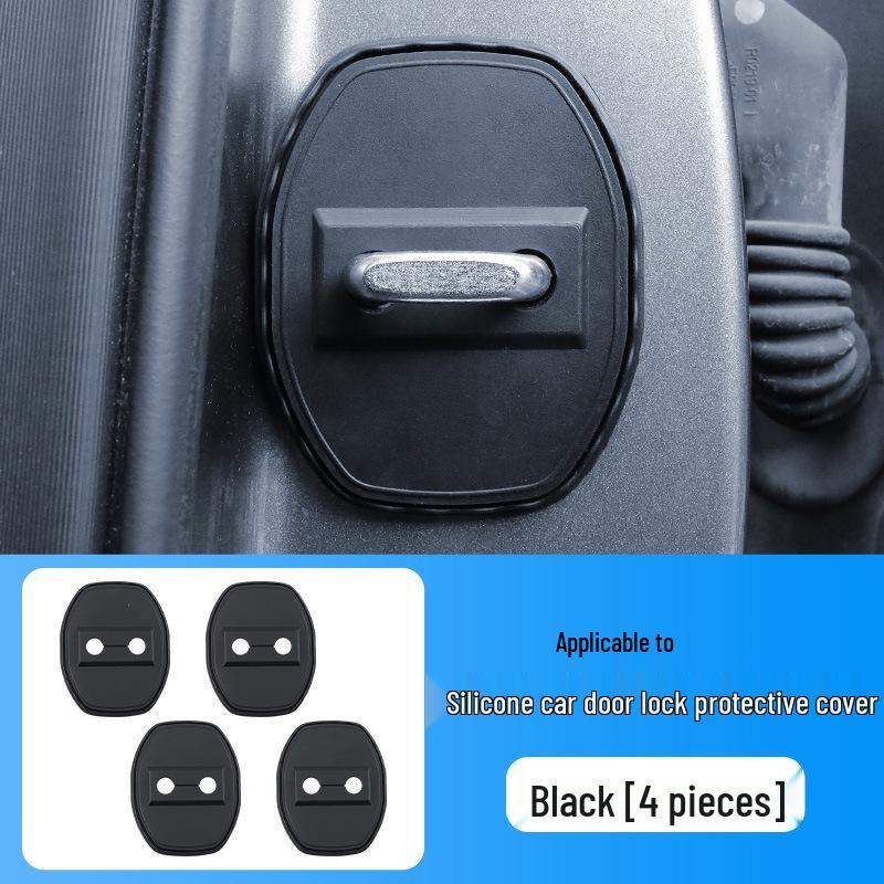 Cheetah CS10/Mattu/Heijingang/CS9 Car Door Shock Absorption & Rust Prevention Silicone Protective Cover CS10 Oval, 4-piece original silicone