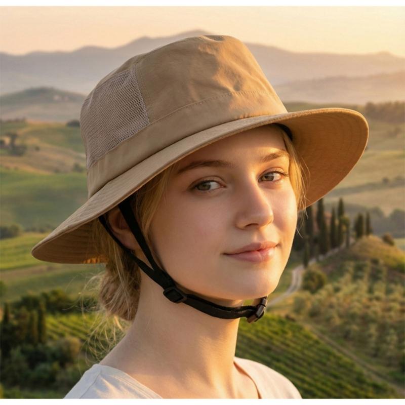 Sun Hat Wide Brimmed Lightweight Foldable For Outdoor Hiking Fishing Beach Activities