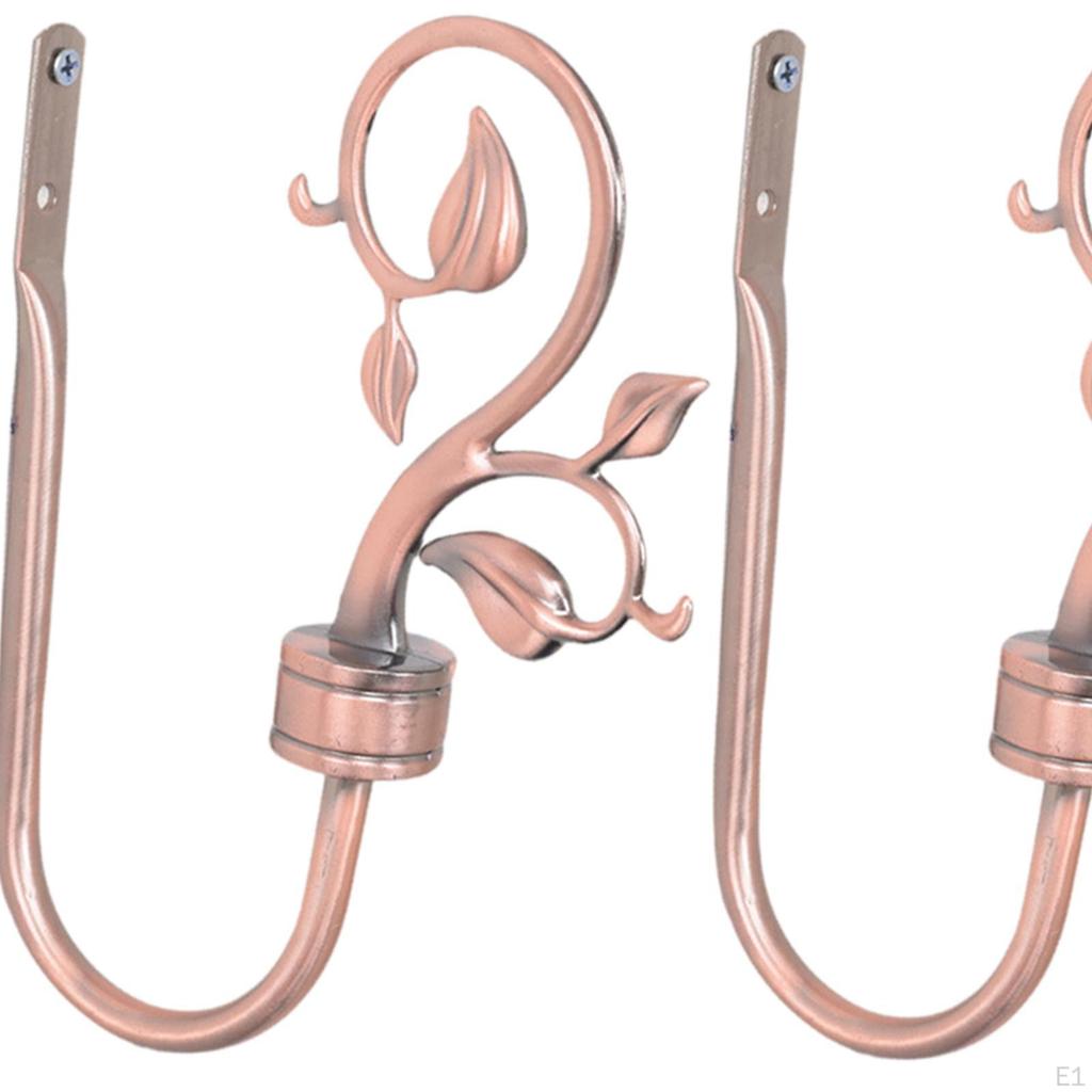 2 Pack Curtain Holdbacks Simple Wall Hooks for Restaurant And Lounge