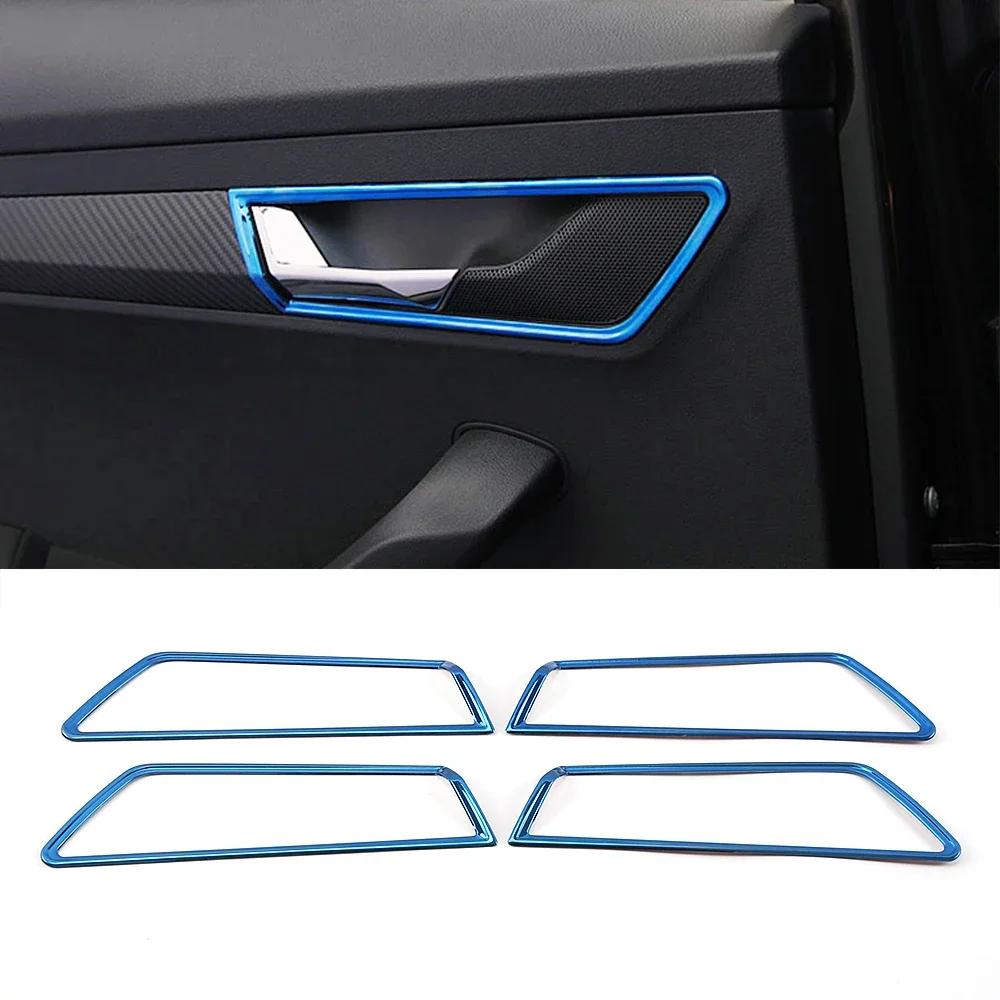 For Skoda Karoq 2017-2024 Car Interior Central Console Part Refit Trim Stainless Steel Accessories Decoration Modify Sticker