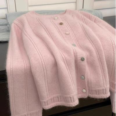 Cardigan tricoté français pour femmes au début du printemps, associé à des pulls d'hiver, vêtements d'extérieur, haut pour femmes