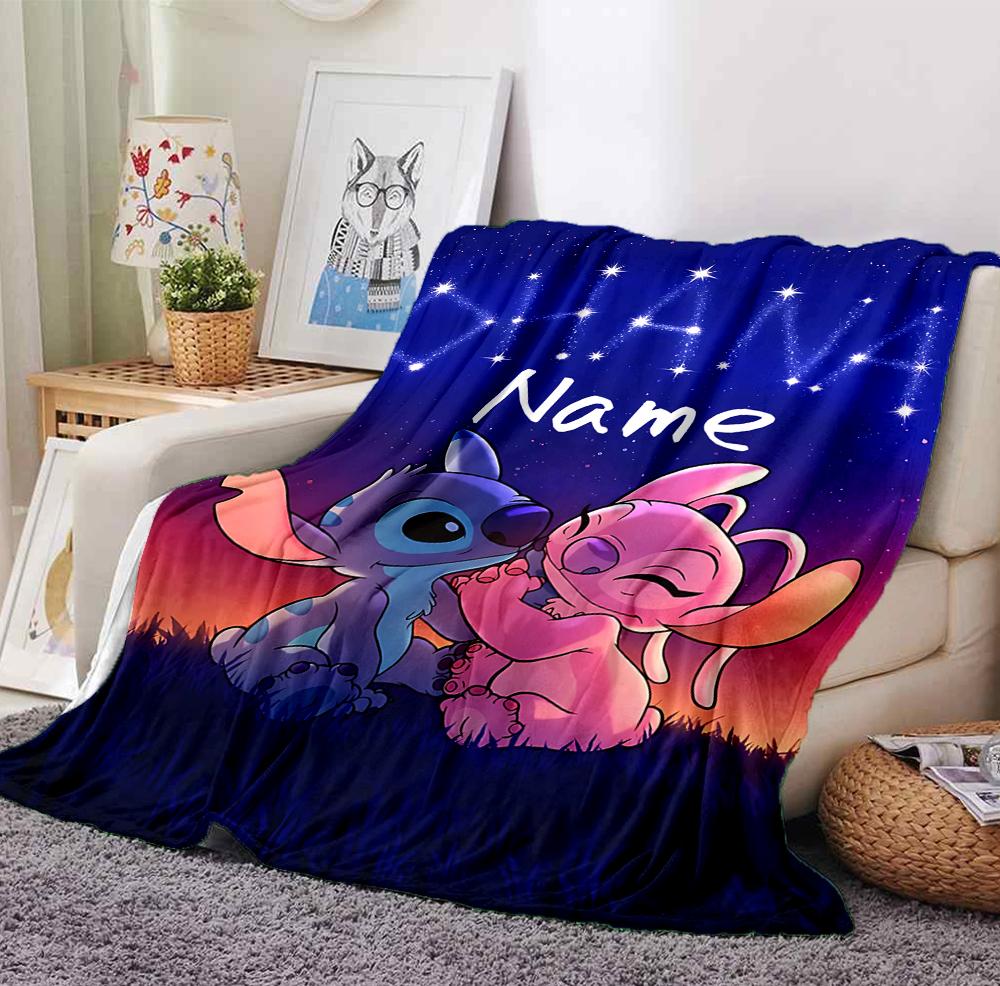 Custom Name Island Adventure Flannel Blanket Throw Blanket Soft Warm Sofa Bed Decor Unique Gift