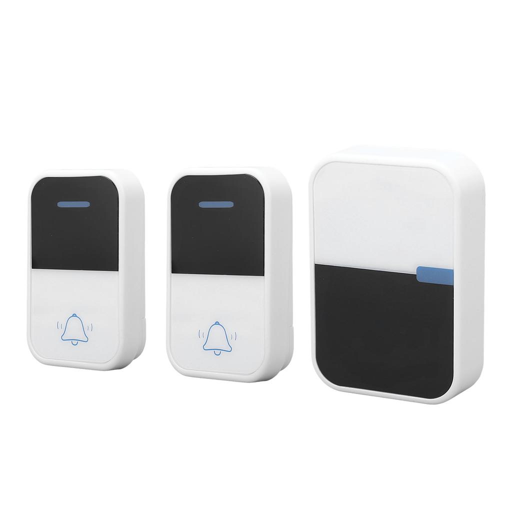 Self Generating Wireless Doorbell 38 Melodies 3 Volumes Waterproof Caregiver Pager AC