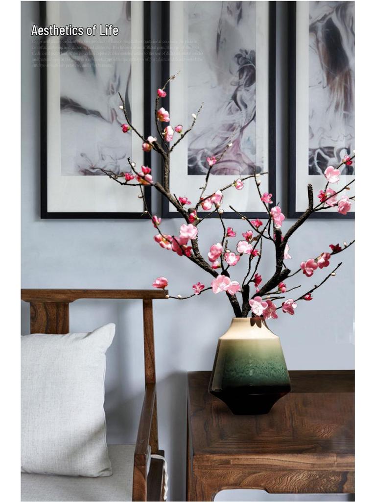 Zen-Inspired Dried Flower Vase for Dining Table and Living Room Display