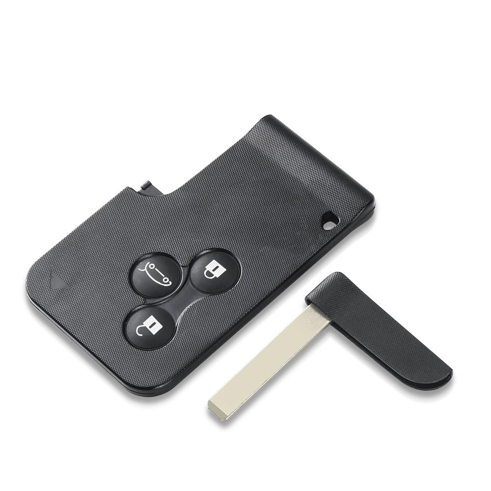 KEYYOU 2/3/4 Button Smart Card Remote Key Shell Case For Renault Clio Logan Megane 2 3 Scenic Laguna Espace Fluence
