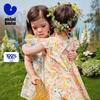 Mini Balabala Girls' Pure Cotton Floral A-line Dress