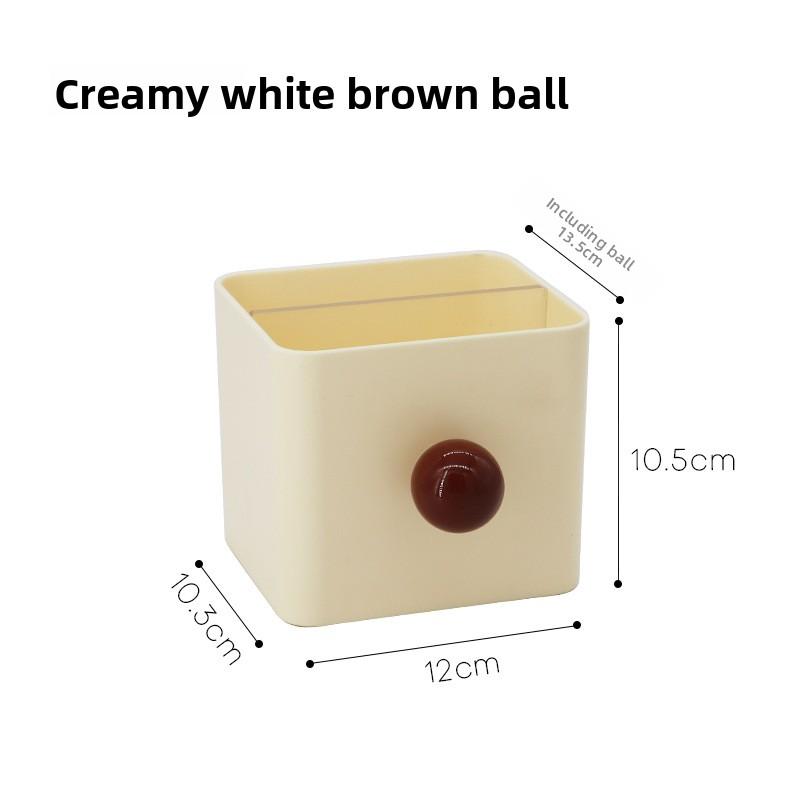 Style Office Stationery Pen Holder, Office Student Desktop Oil Painting Brush Stationery Storage and Organization Pen Holder