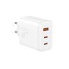 Baseus Cube Pro GaN 65W Charger - White | Dual USB-C & USB-A Ports for Fast Charging