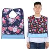 Adult Waterproof Mealtime Bib Double Layer Elder Dinning Clothes Protector