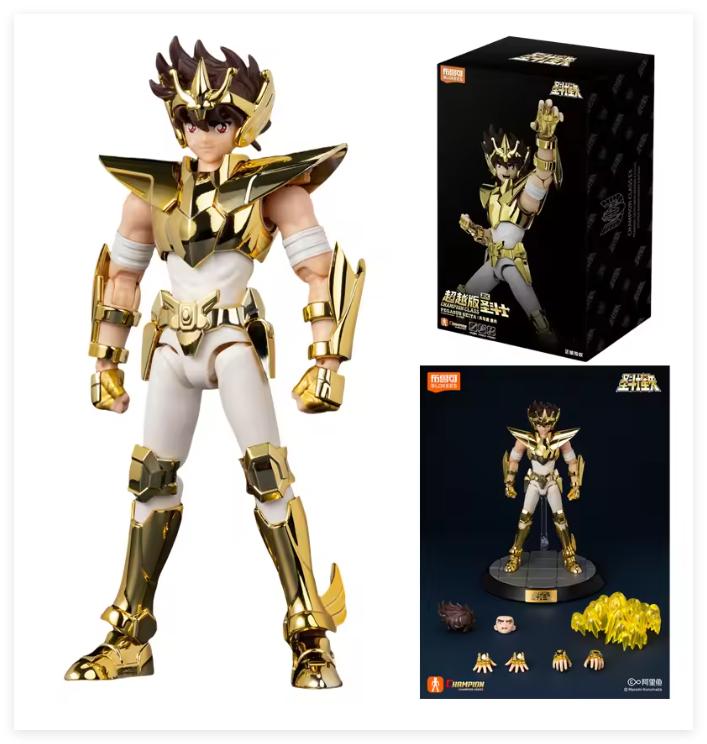 Original Blokees Action Figure Gold Saint Seiya Champion Class Gemini Saga Phoenix Ikki Draco Pegasus Assembly Model Toys Gift
