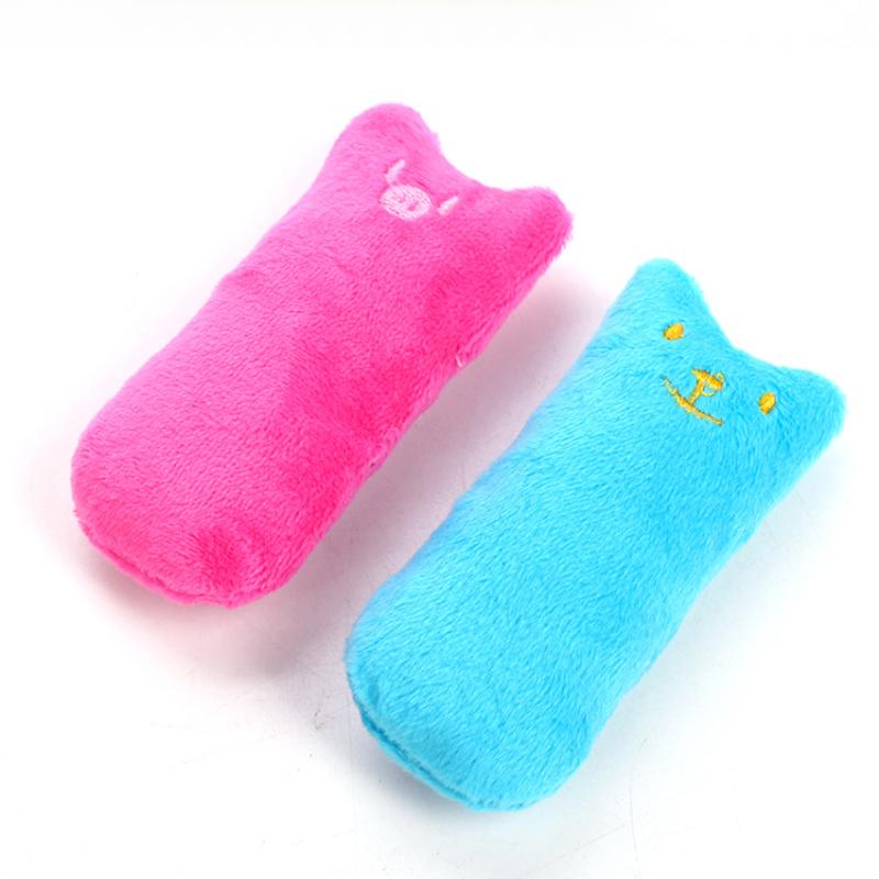 Teeth Toys Funny Interactive Plush Cat Toy Pet Kitten Chewing Vocal Toy Claws Thumb Bite Cat Mint For Cats