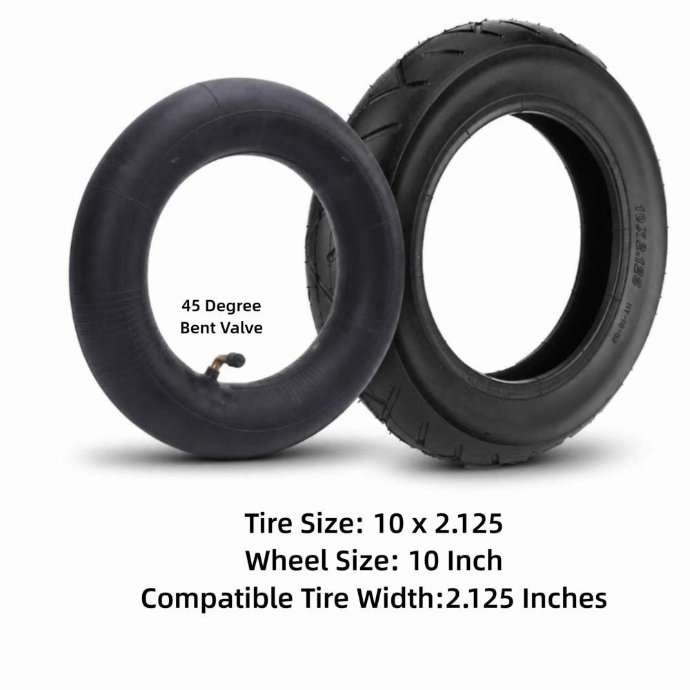 2PCS 45 Degree for Schrader Valve Electric Scooter Tire And Inner Tube Set 10 Inch Vehicle Use