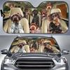 Windshield Sun Shade German Wirehaired Pointer Car Front Window Shade Blocks Sunlight Keeps Your Vehicle Cool for Most Sedans SUV Truck Automotive