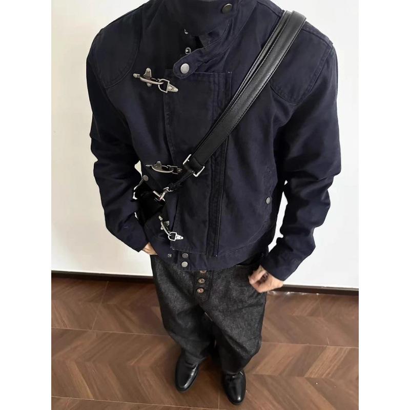 Retro American Vintage Wide Lapel Jacket for Men and Women