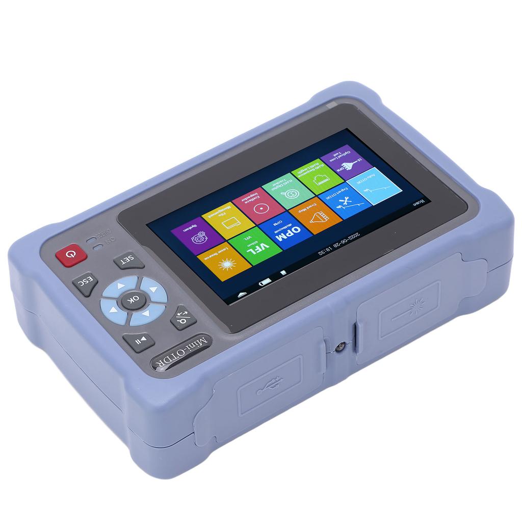 Optical Network Tester OTDR Optical Time Domain Reflectometer 4.3in Touch Screen EU Plug 110‑240V