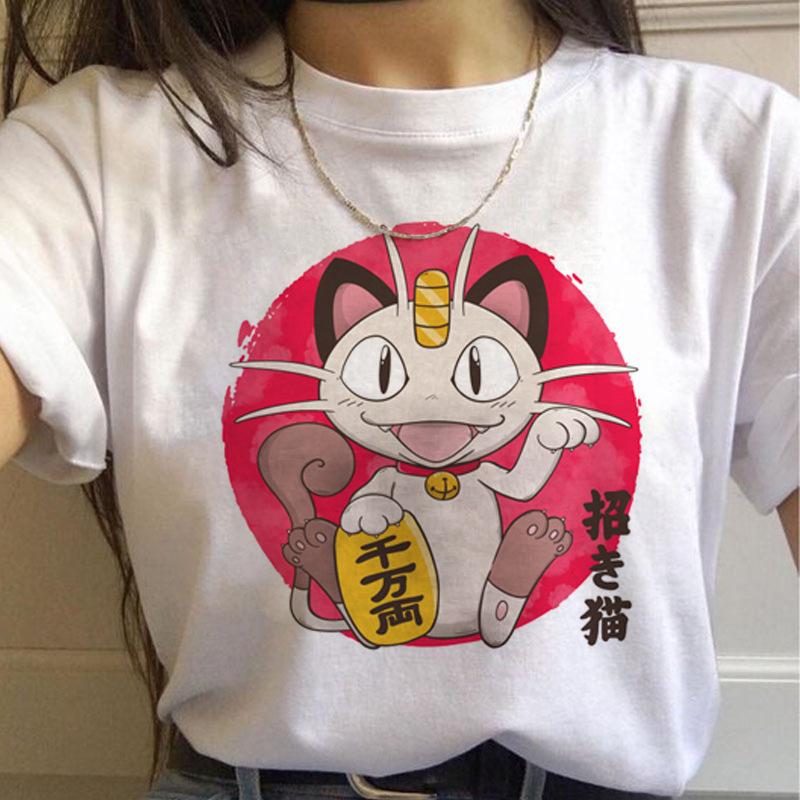 New Pokemon Print Tshirt for Women Men Cute Cool Summer Kids Tshirt 90s Fashionable Streetwear Top for Women Y2k Summer Tee