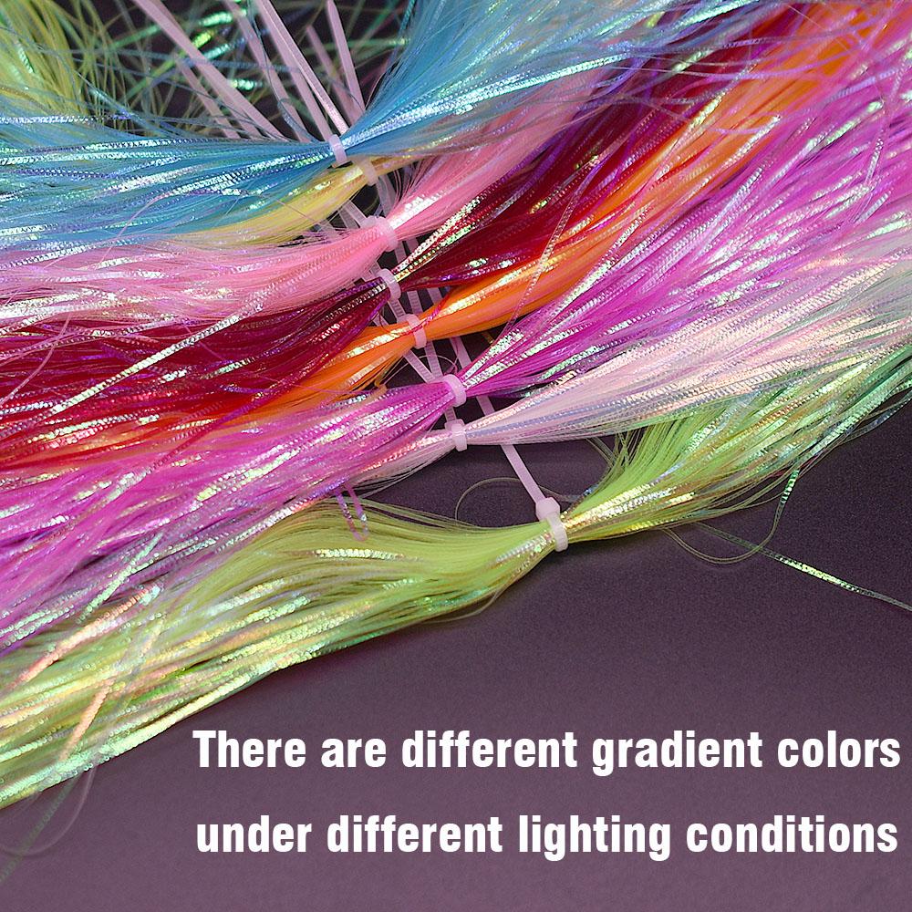 Fishscale 8Colors Fly Tying Krinkle Flash Fly Tying Materials Crinkle Flash Fly Tying Wing Leg Material