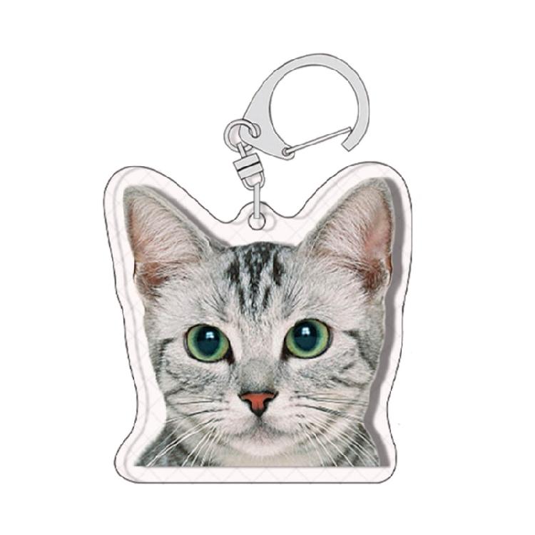 Cartoon Cat Pendant Lovely Animal Shaped Keychain Acrylic Keyring Bag Ornament
