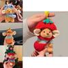 Adorable Plush Keychain Doll Bag For Birthdays Soft Mouse Style Cute Accessory