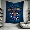 FC Porto Logo Wandbehang Bedruckte Stoffdecke Dekorative Wandteppiche für Schlafzimmer Wohnzimmer Heimdekoration