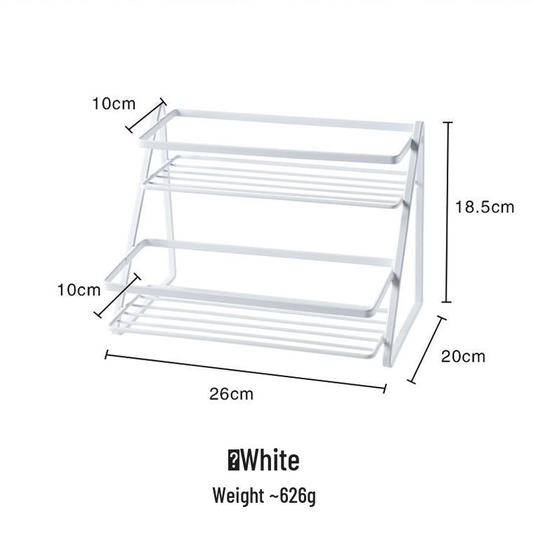 No-Drill Floor Kitchen Spice Rack: Freestanding Countertop Organizer for Oil, Salt, Soy Sauce, and Vinegar.