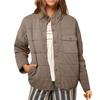 Women's Fashion Light Jacket Stand Collar Multicolor Zipper Button Coat