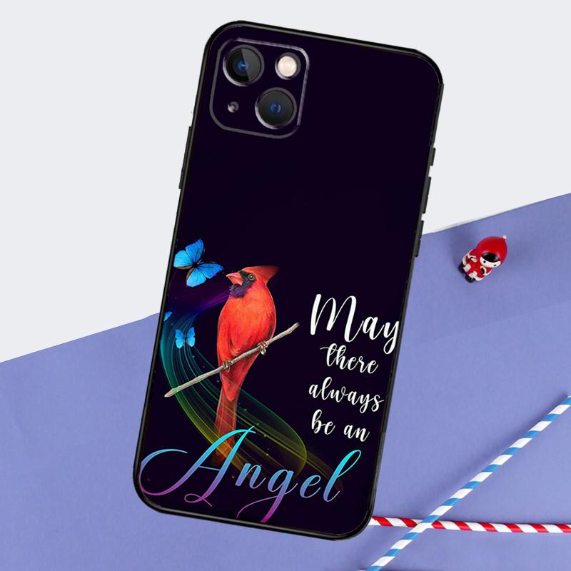 Cardinal Red Bird Phone Case For iPhone 16 Pro Max 11 13 14 15 Pro Max 12 Mini XR 16 15 Plus 16e Back Cover