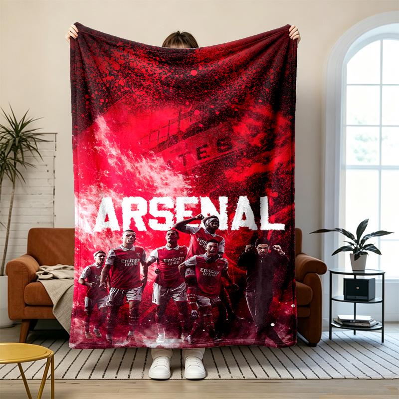Arsenal Soft and Comfortable Flannel Suitable for Sofas Living Rooms Outdoor Camping Travel and Also Makes a Great Anniversary Gift