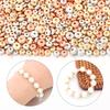200-400pcs/Lot 4 5 6mm Round Flat Wheel Beads CCB Beads DIY Bracelet Necklace Loose Spacer Beads for Jewelry Making Wholesale