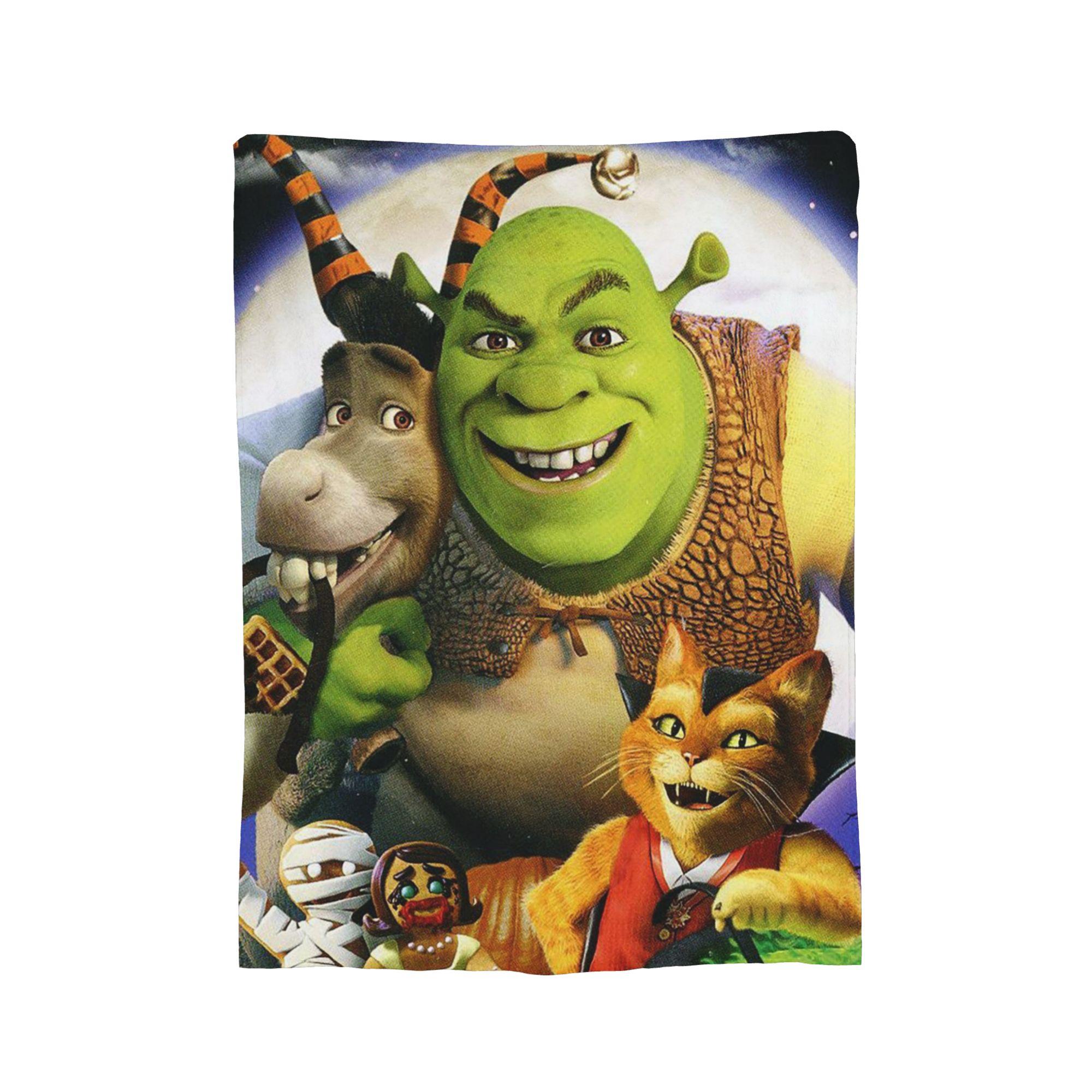 

Hey Shrexy S-Shreks Meme Blanket Fleece Vintage Soft Throw Blankets for Bedspread Winter, 150x200cm