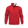 Men's Waffle Knit High Collar Half-Zip Pullover Sweatshirt - Autumn Casual Outdoor Style