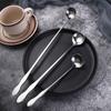 Stainless Steel Long Handle Ice Tea Teaspoon Cocktail Stirring Tool Mixing Stirrers Bar Spoon
